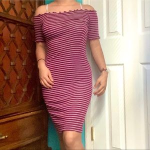 Purple mini dress